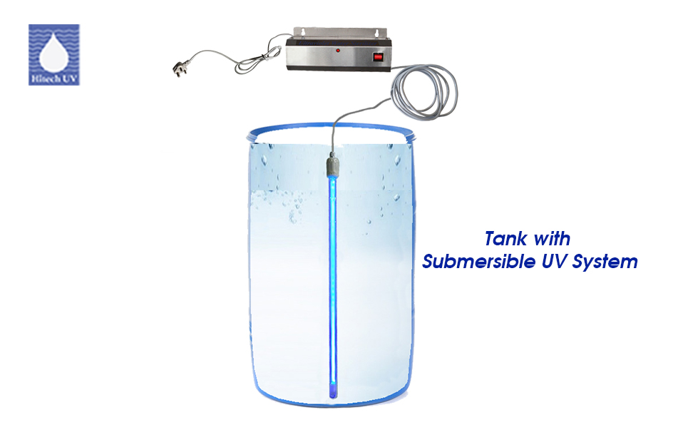 tank with submersible uv system