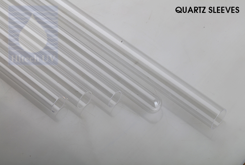 sleeve and is made of quartz is clear tube that protects a UV lamp.